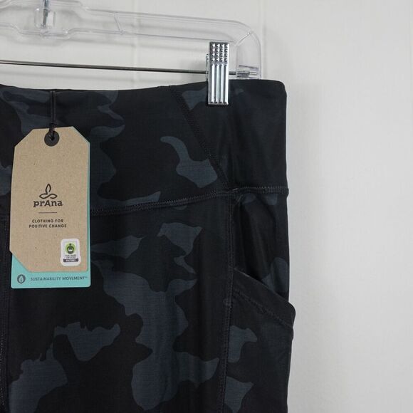 Prana Womens Electa Legging II Black Camo X-Large - Picture 6 of 11